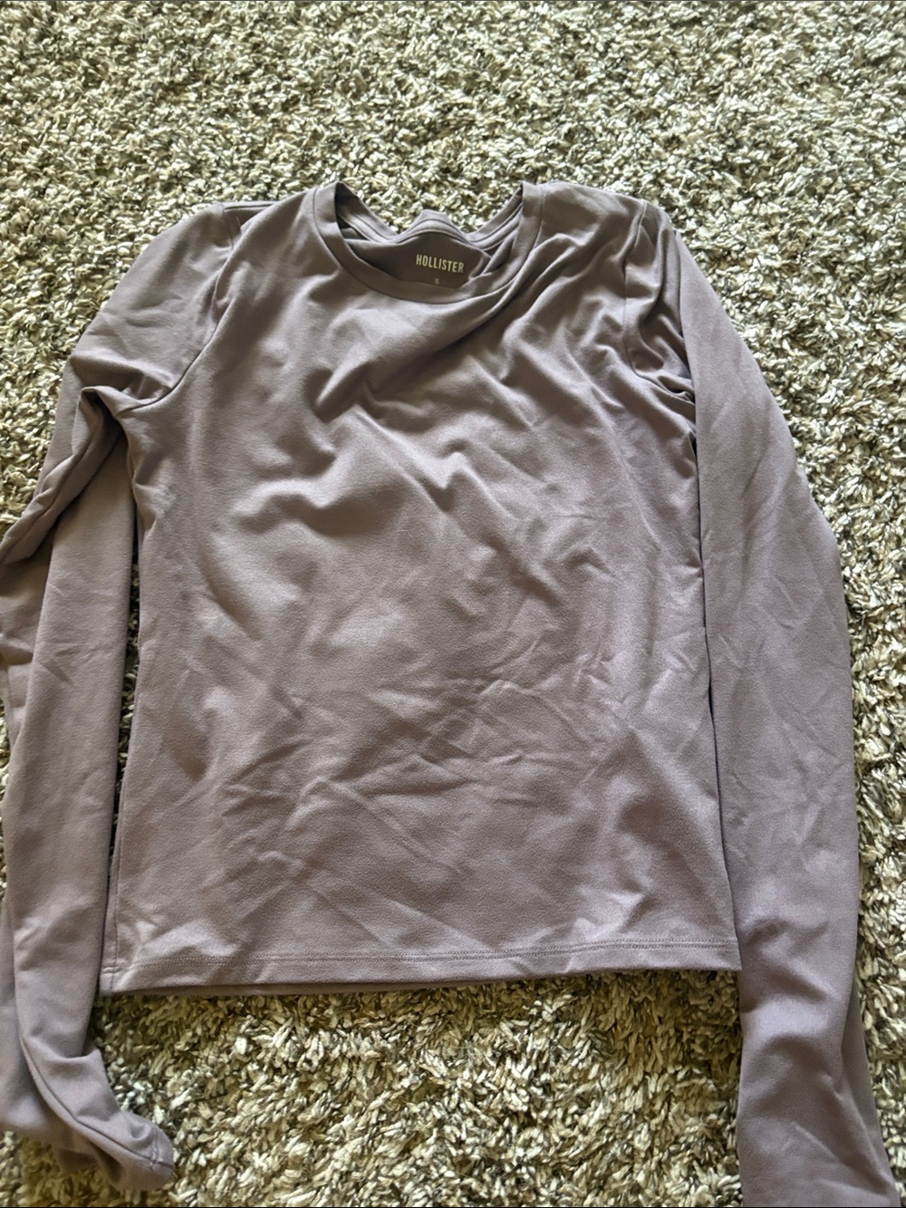 Hollister Lightweight Long Sleeve Top - Dusty Mauve